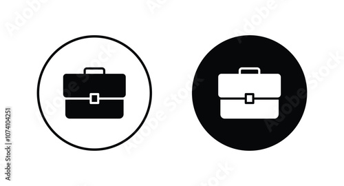 briefcase icon set vector