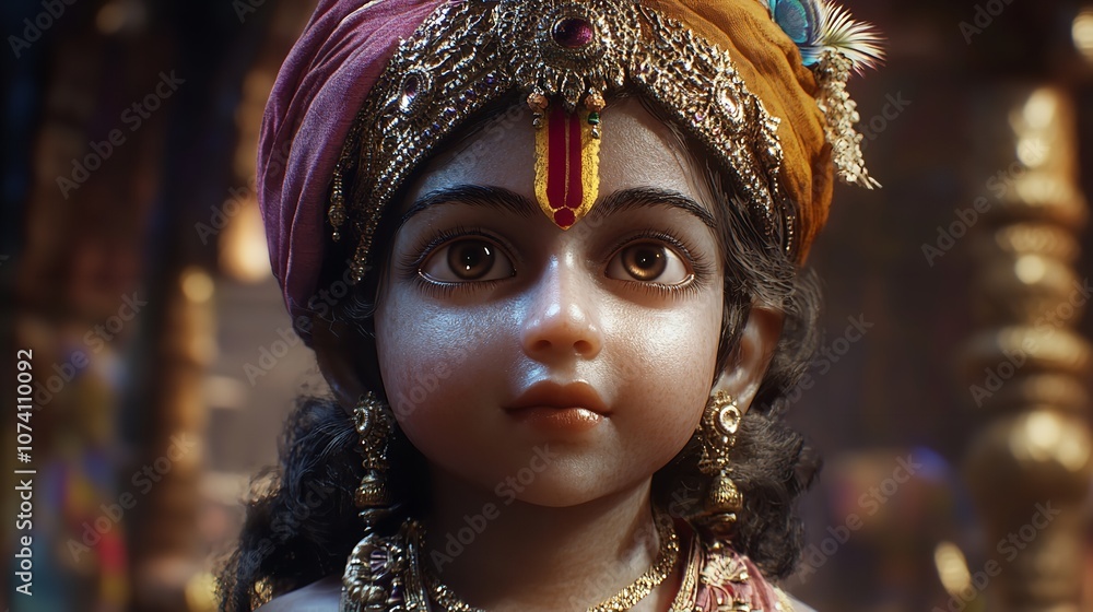 Cute Nandlal Lord Krishna.