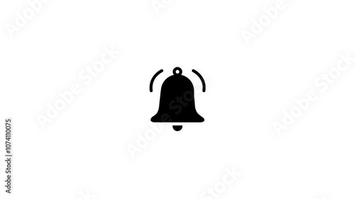 Notification bell icon. Ringing bell and alert concept. notification icon animation.