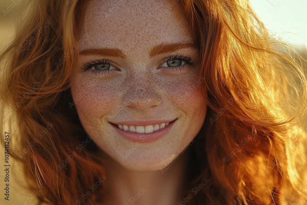 Image of a cheerful redhead Image of a cheerful redhead