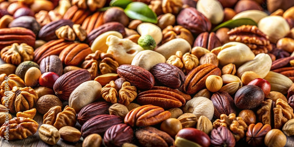 Low Light Photography of Mixed Nuts Isolated on White Background Showcasing Natural Textures and Rich Colors for Culinary and Snack-themed Stock Images Low Light Photography of Mixed Nuts Isolated on White Background Showcasing Natural Textures and Rich Colors for Culinary and Snack-themed Stock Images