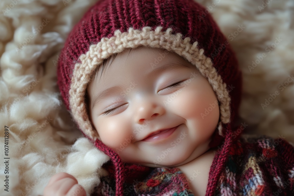 image of smiling Asian baby image of smiling Asian baby