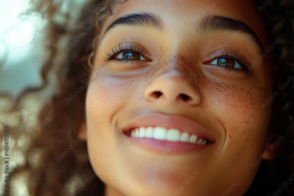 Portrait of a young woman with a lovely smile Portrait of a young woman with a lovely smile
