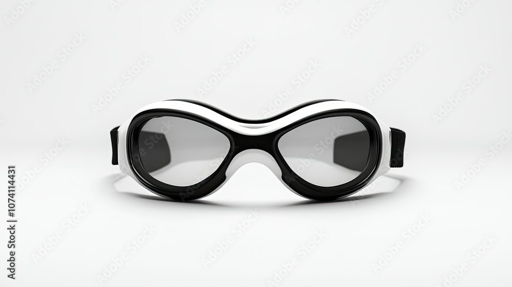 Sleek Stylish Black and White Goggles Design Sleek Stylish Black and White Goggles Design