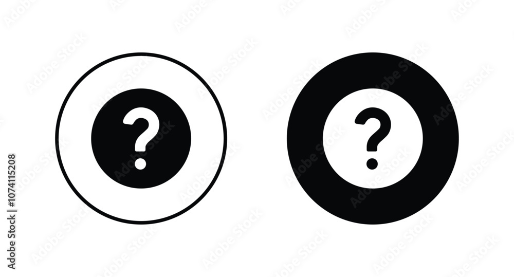 question mark icon set vector. Question mark symbol question mark icon set vector. Question mark symbol