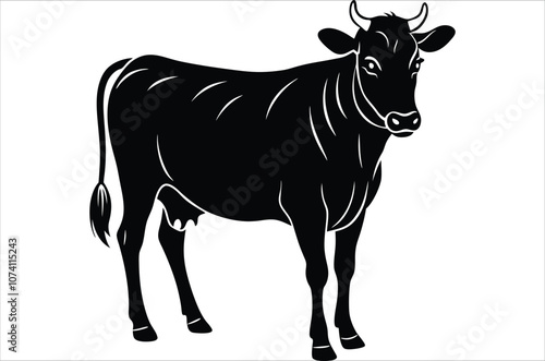 cow vector,  icon vector illustration, cow silhouette of a cow isolated on a white background, eps, png, svg,  vector,