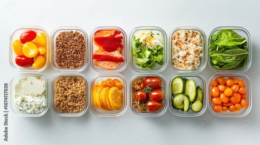custom made wallpaper toronto digitalWeekly Meal Prep Containers with Fresh Ingredients