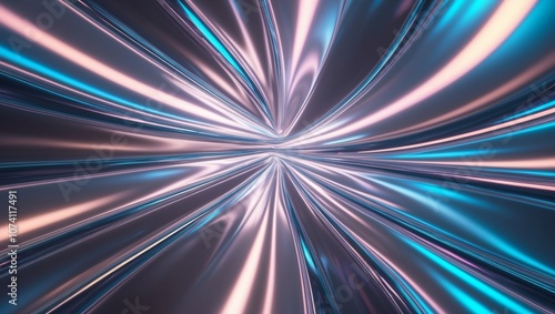 abstract background with glowing lines and rays- generative ai