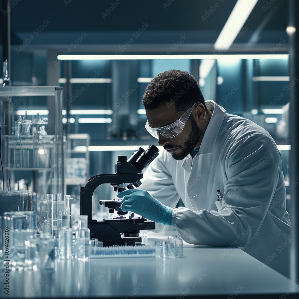scientist working in laboratory scientist working in laboratory