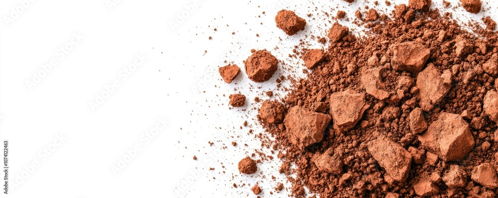 A close-up of fine cocoa powder, showcasing its rich, earthy texture and color, ideal for baking and desserts. A close-up of fine cocoa powder, showcasing its rich, earthy texture and color, ideal for baking and desserts.