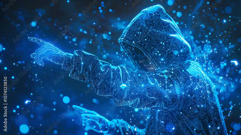 A mesmerizing blue background filled with starry patterns that evoke a sense of motion and energy, blending elements of science and technology. A mesmerizing blue background filled with starry patterns that evoke a sense of motion and energy, blending elements of science and technology.