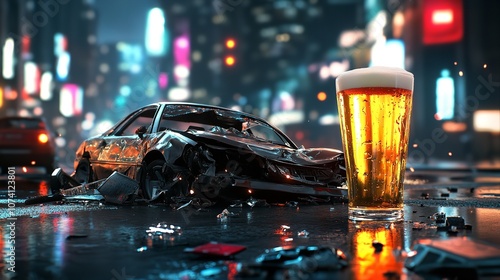 Dont_drink_and_drive-Auto_accident_involving_one_car_and_g