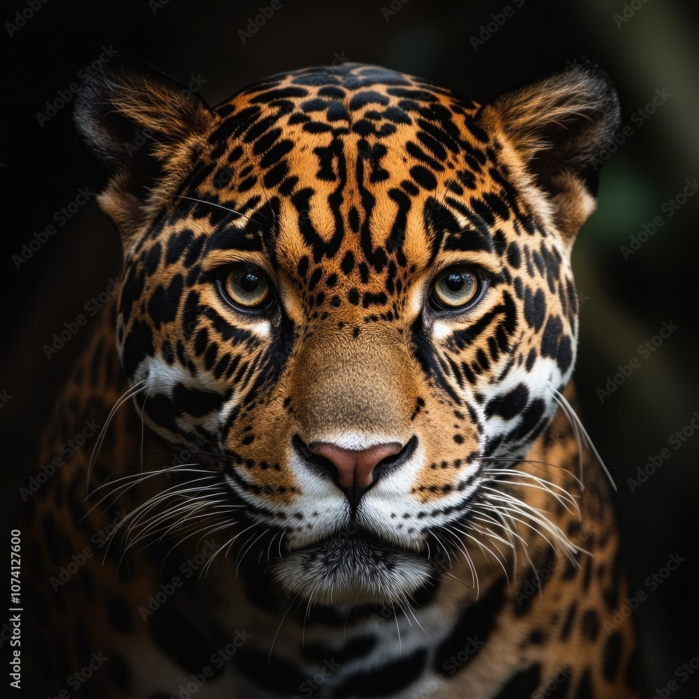 Close-up Portrait of a Majestic Jaguar Close-up Portrait of a Majestic Jaguar