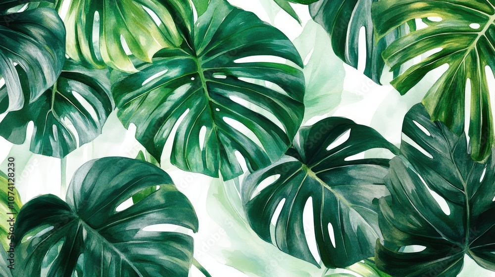 Lush Green Leaves Background for Nature Themes Lush Green Leaves Background for Nature Themes