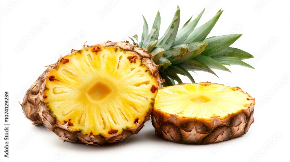 pineapple with white background pineapple with white background