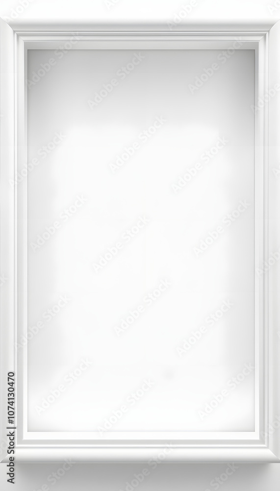White frame mockup with toy isolated with white highlights, png White frame mockup with toy isolated with white highlights, png