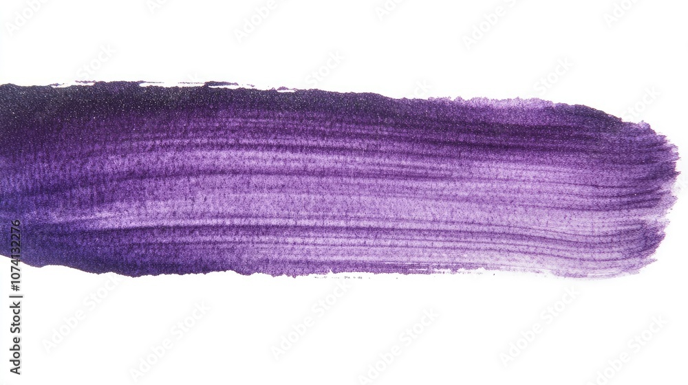 Vibrant Purple Brush Stroke on White Background Vibrant Purple Brush Stroke on White Background