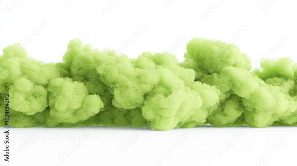 A vibrant green cloud formation against a white background, evoking a sense of creativity and a touch of whimsy. A vibrant green cloud formation against a white background, evoking a sense of creativity and a touch of whimsy.