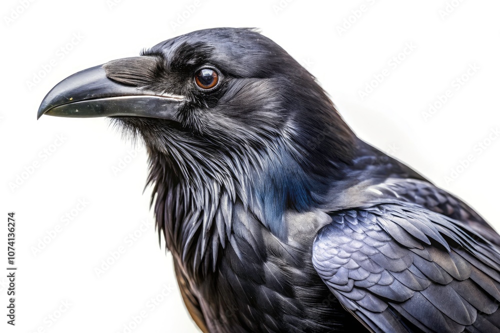 Captivating Raven Isolated on White Background for Stunning Food Photography Projects and Creative Culinary Presentations Captivating Raven Isolated on White Background for Stunning Food Photography Projects and Creative Culinary Presentations