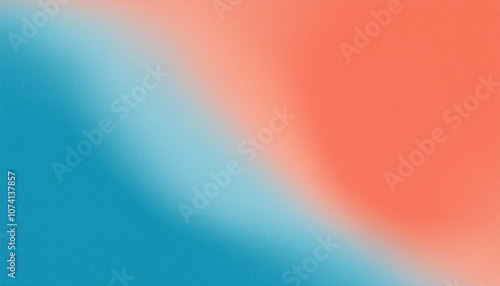 Abstract Blue and Coral Gradient Background