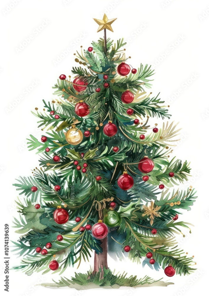Christmas tree christmas illustration decoration. Christmas tree christmas illustration decoration.
