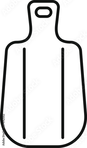 Simple and practical cutting board with grooves, ideal for preparing food in the kitchen