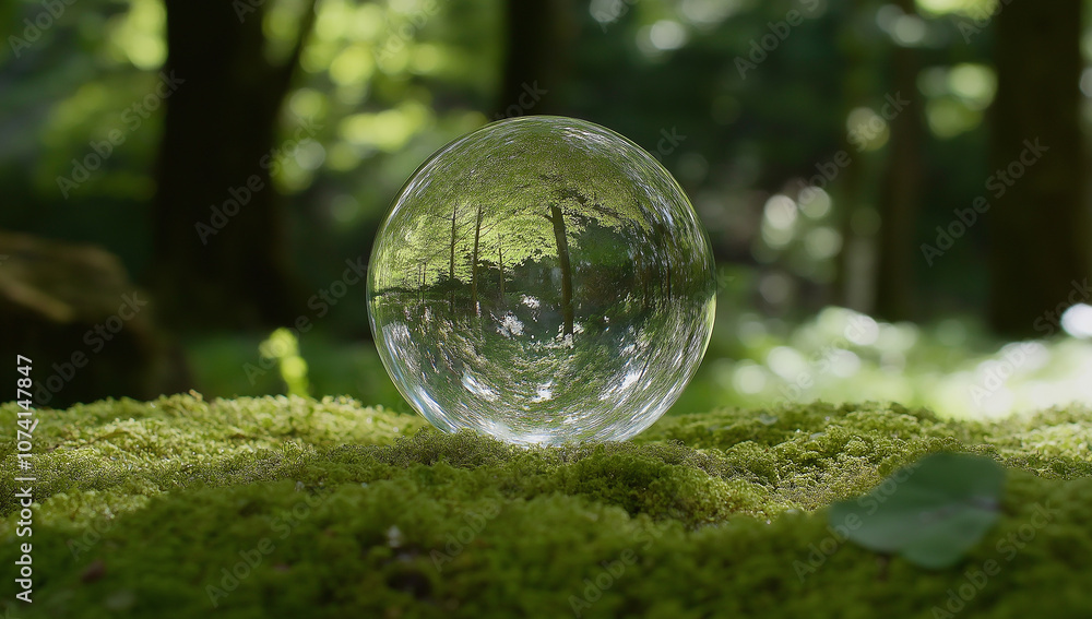 Glass Ball in the Forest Glass Ball in the Forest