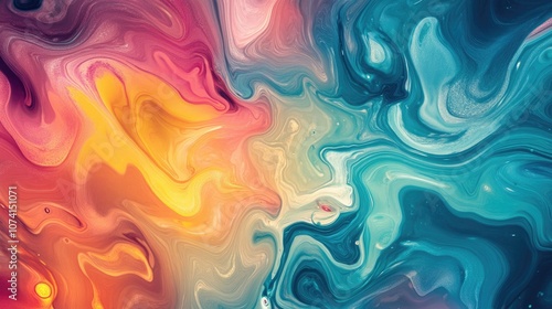 Vibrant psychedelic fluid background Dynamic gradient design