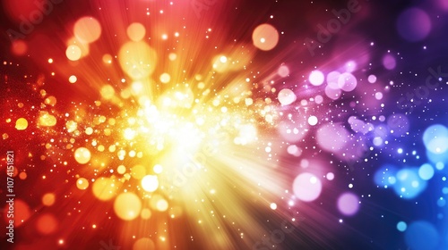 Abstract background with explosion lights