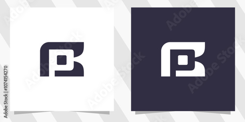 letter pc cp logo design vector
