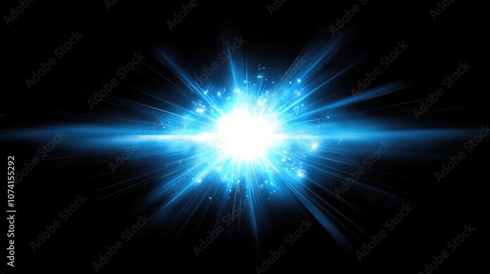 Vivid Blue Light Burst Vivid Blue Light Burst