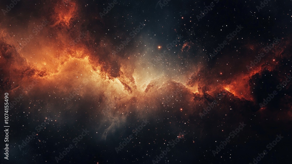 Nebula of stars dust and gas in a distant galaxy Nebula of stars dust and gas in a distant galaxy