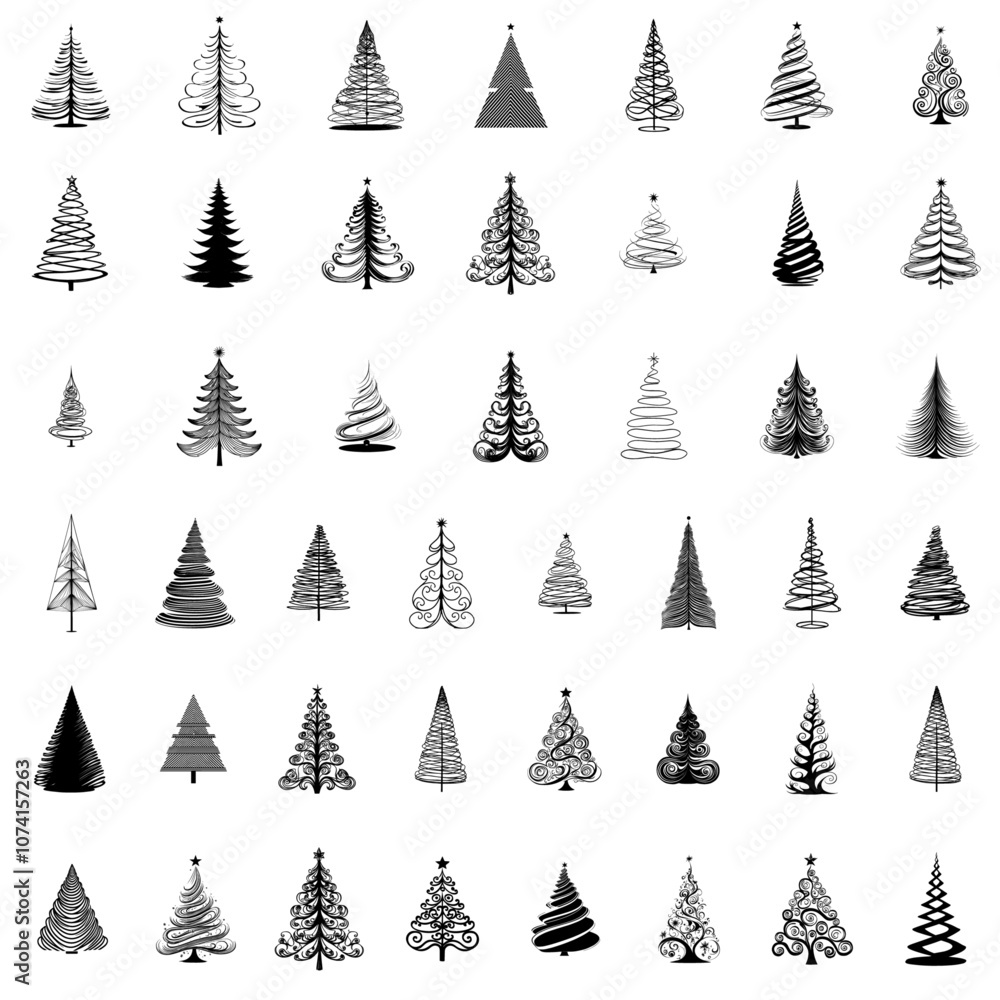 collection of simple symbolic creative Christmas trees for Christmas projects collection of simple symbolic creative Christmas trees for Christmas projects