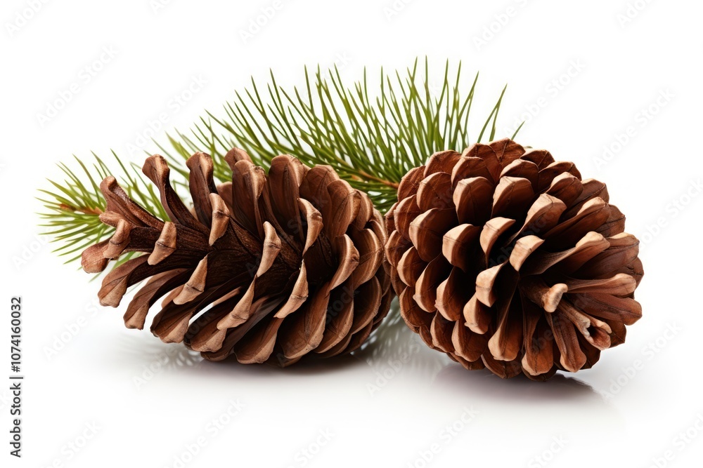 Fototapeta premium Cones pine christmas leaf plant tree fir.