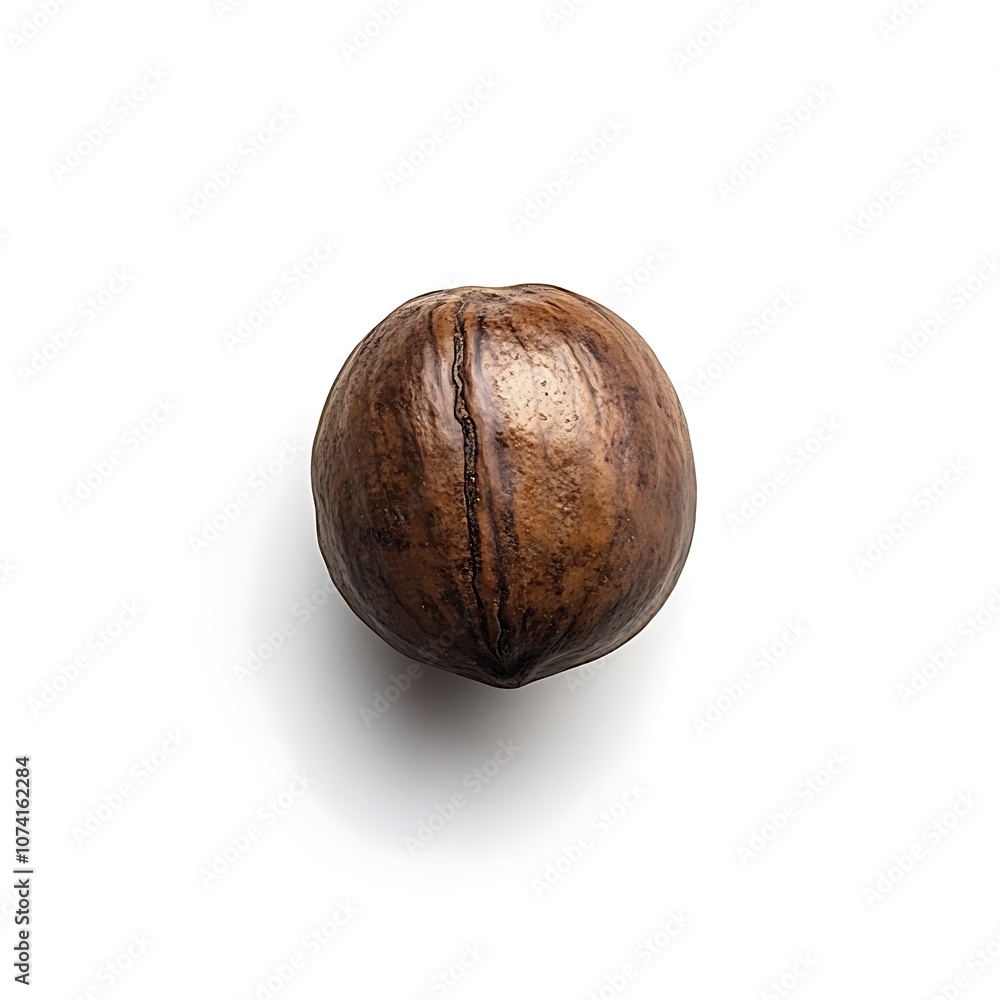 American hazelnut isolated on a with a white background, close up American hazelnut isolated on a with a white background, close up