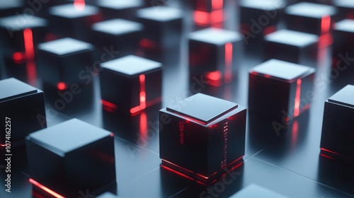 TRL technology readiness levels displayed on dark cubes against a white backdrop photo