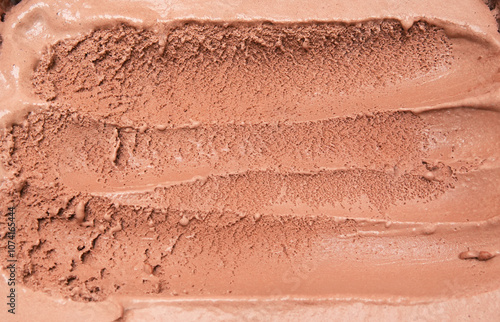 Ice cream flavoured Chocolate surface, Top view Blank for design.