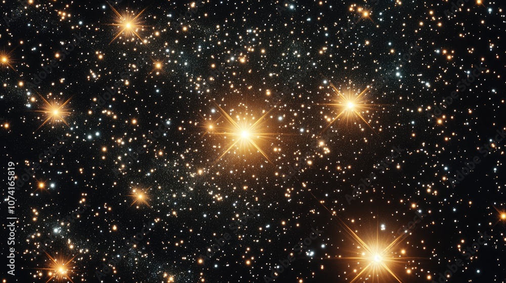 2D illustration featuring a 3D cartoon rendering A realistic star pattern background in deep interstellar space with bright flashing stars planets and moons Various creative science fiction backdr 2D illustration featuring a 3D cartoon rendering A realistic star pattern background in deep interstellar space with bright flashing stars planets and moons Various creative science fiction backdr