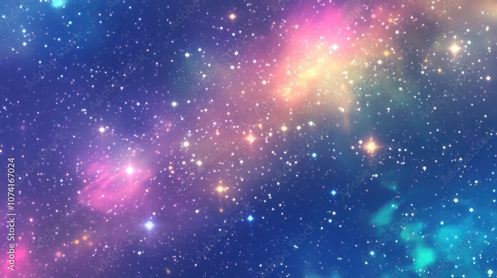 High definition star field background in a 3D cartoon rendering of deep space Colorful starry night sky texture in an outer space scene High definition star field background in a 3D cartoon rendering of deep space Colorful starry night sky texture in an outer space scene