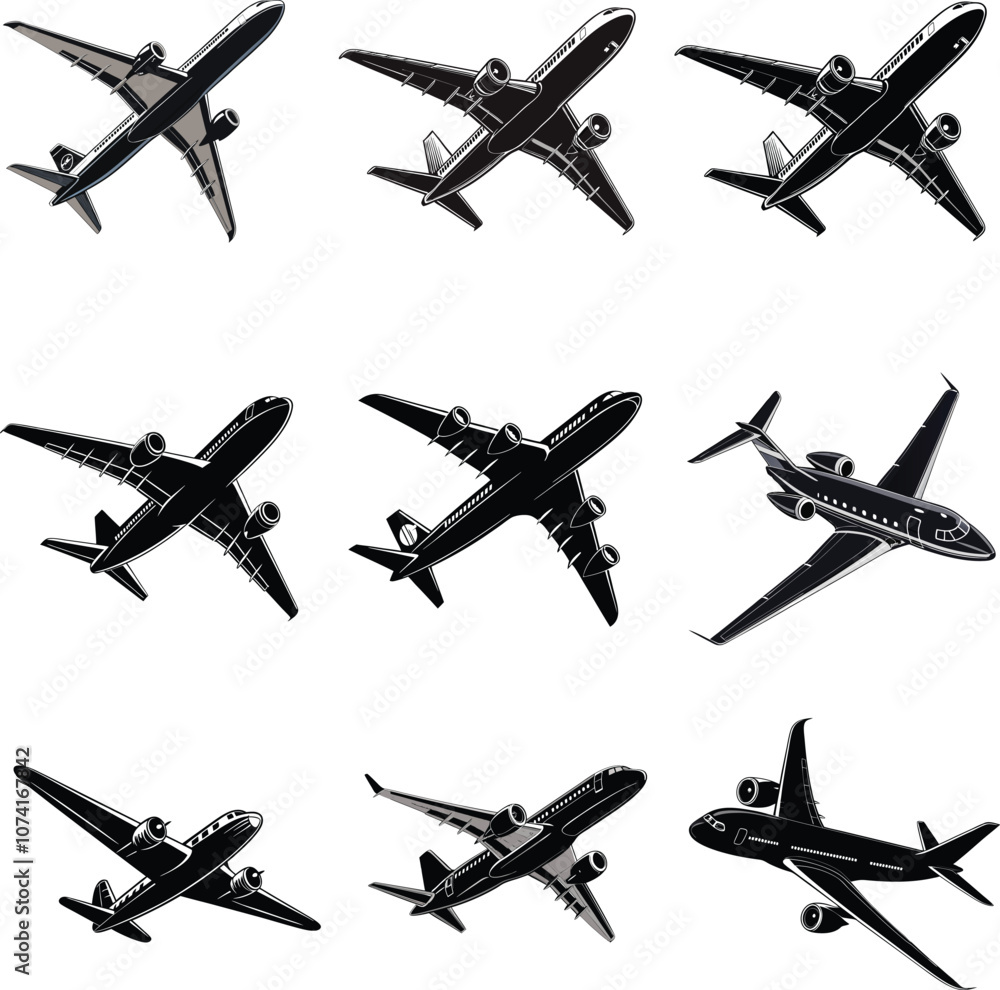 Dove Is Flying Vector art, illustration with a plane icon logo Dove Is Flying Vector art, illustration with a plane icon logo
