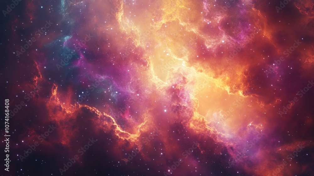 Cosmos background watercolor illustration featuring a vibrant nebula in bright colors depicted as a 3D cartoon rendering Enchanting space artwork for your design Cosmos background watercolor illustration featuring a vibrant nebula in bright colors depicted as a 3D cartoon rendering Enchanting space artwork for your design