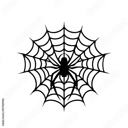 Spider Web Vector Logo