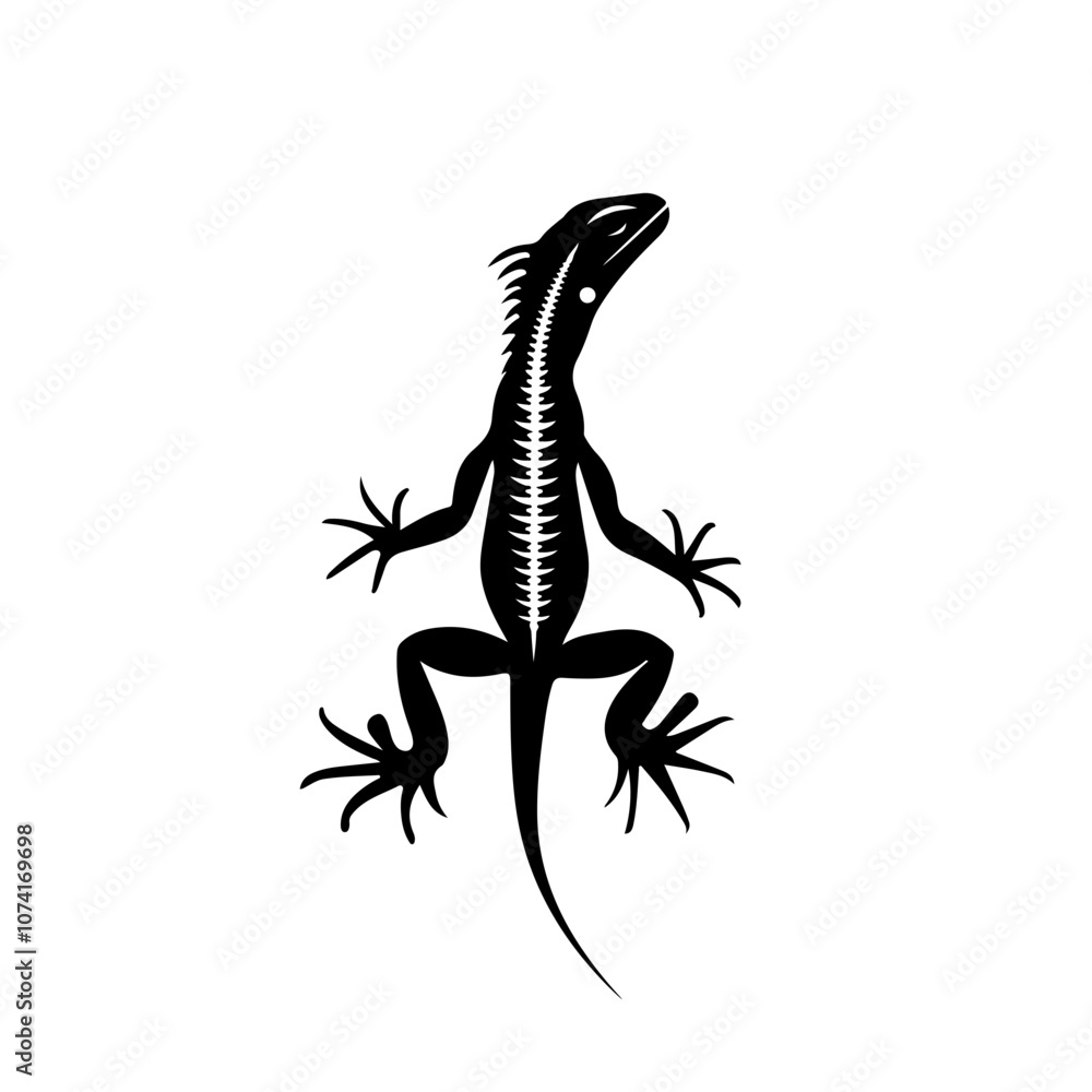Naklejka premium Spiny tailed Lizard Vector Logo