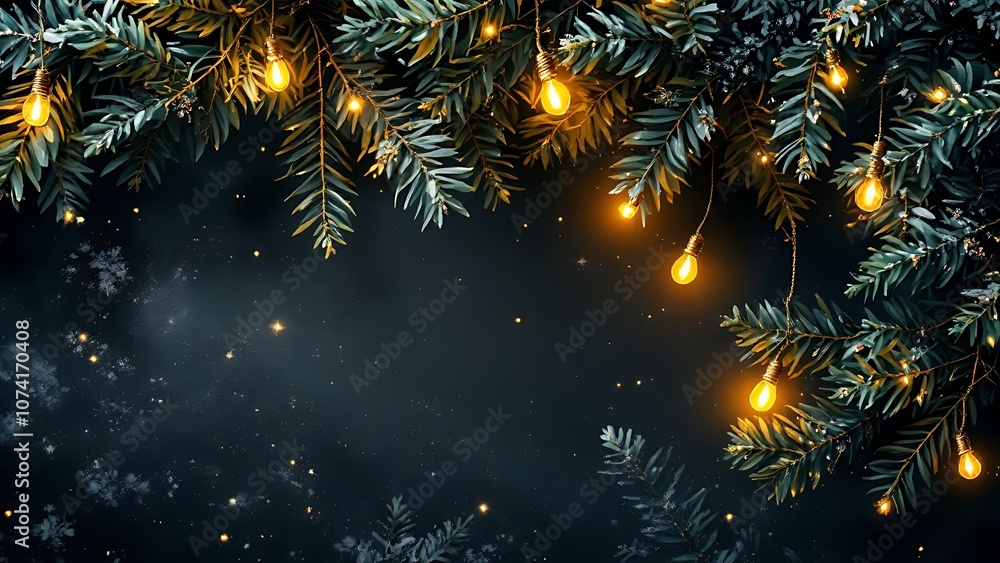 Happy Christmas Banner Background Design christmas brance pine tree leaf little lamps tumblr luxury Social Media Background Happy Christmas Banner Background Design christmas brance pine tree leaf little lamps tumblr luxury Social Media Background