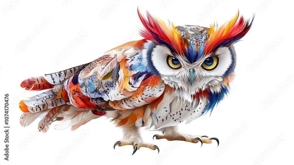 Owl isolated on white background, PNG transparent. Owl isolated on white background, PNG transparent.