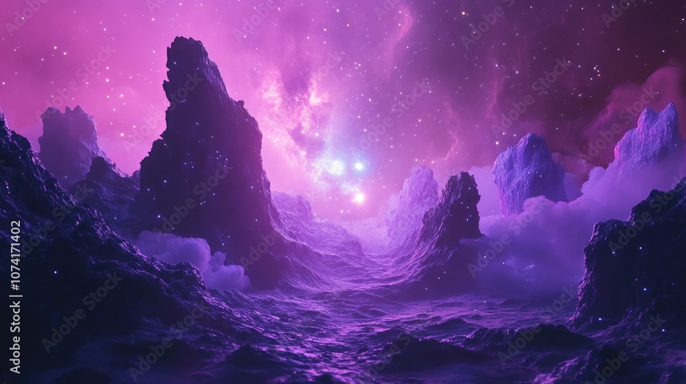 Fantasy Starlight in 3D Cartoon Rendering Fantasy Starlight in 3D Cartoon Rendering