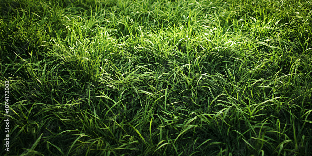 A close up shot of a field of green grass. A close up shot of a field of green grass.