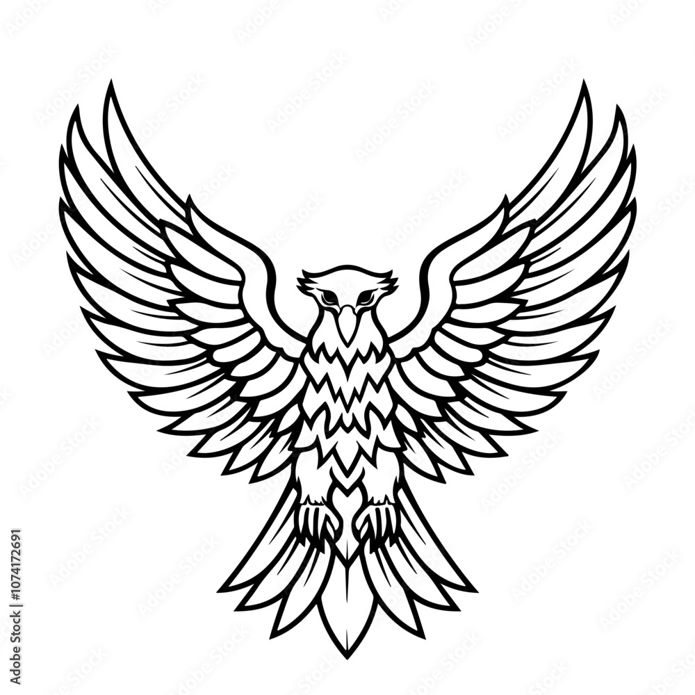 Split Eagle Vector Logo Split Eagle Vector Logo