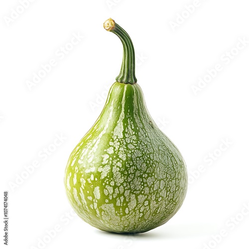 Ashgourd isolated on a with a white background, close up photo