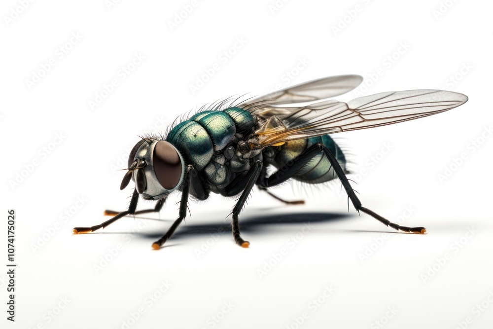 Fly animal insect white background. Fly animal insect white background.
